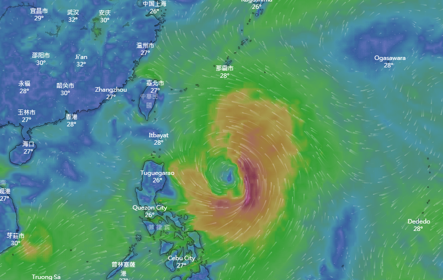 Taifun Bailu trifft Taiwan am Wochenende