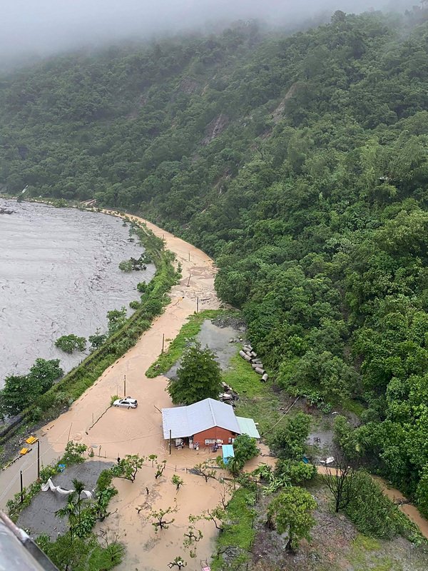 Hochwasser in der Region Maolin in Kaohsiung in Südtaiwan (Foto: Privat, CNA)