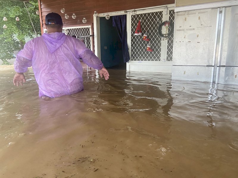 Dieses Dorf in einer Bergregion in Kaohsiung in Südtaiwan, wurde vorsorglich evakuiert. (Foto: Privat, CNA)