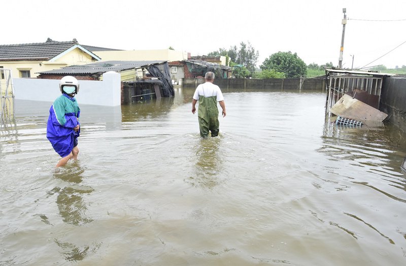 Einige Orte nahe der Küste in Changhua sind besonders vom Hochwasser betroffen (Foto: Landkreisregierung Changhua, CNA)
