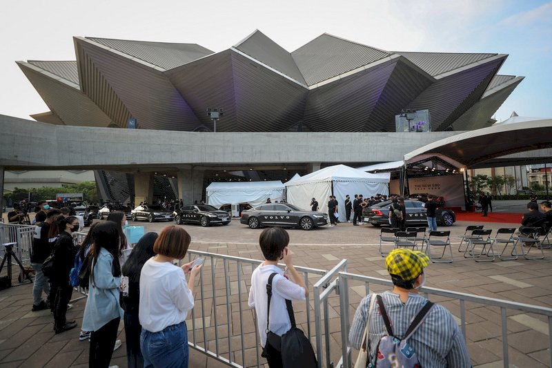 Warten auf die Stars: Am Samstag fand im Taipei Music Center die Verleihung der Golden Melody Awards statt. (Foto: CNA)