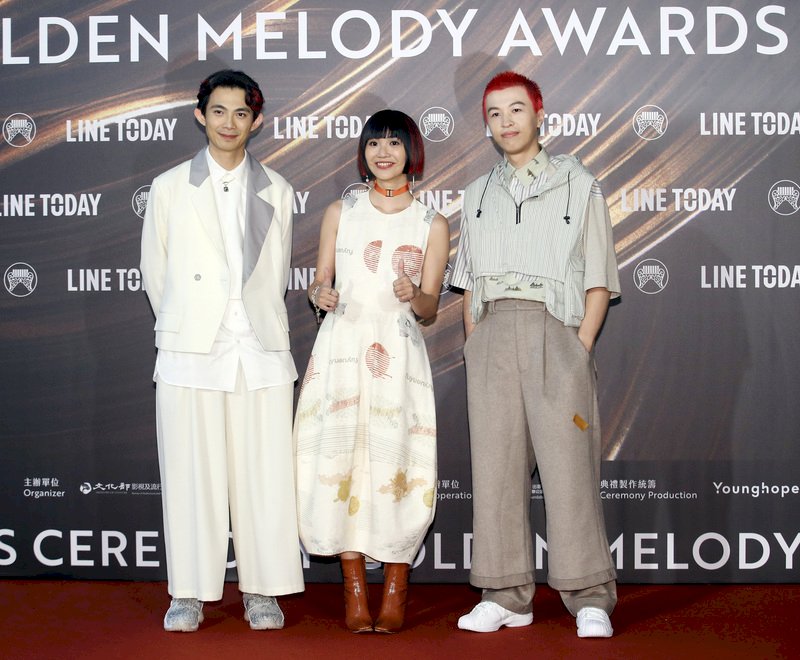 Die Band Elephant Gym auf dem roten Teppich (Foto: CNA)