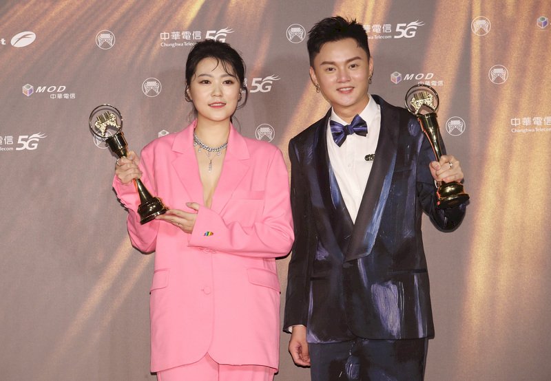 Olivia Tsao und Hsu FuKai erhielten die Golden Melody Awards für die beste Sängerin bzw. den besten Sänger auf Minnan (Taiwanisch) (Foto: CNA)