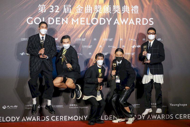 Sunset Rollercoaster erhielten für ihr Album Soft Storm den Golden Melody Award für die beste Band (Foto: CNA)