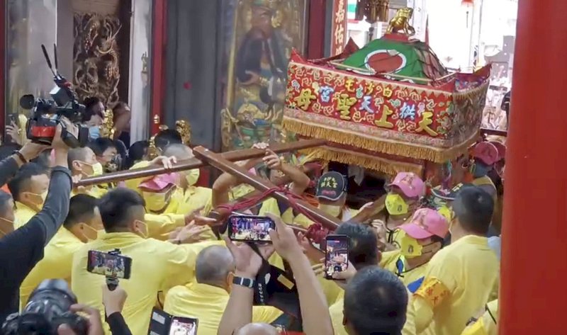 Die Statue der Göttin Mazu des Gongtian-Tempels kehrt am 27. Mai in ihren Heimattempel zurück (Foto: CNA)