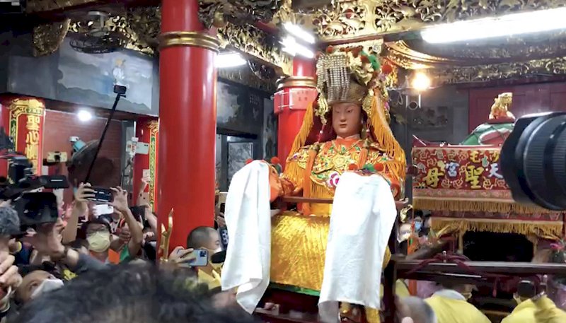 Die Statue der Göttin Mazu des Gongtian-Tempels kehrt am 27. Mai in ihren Heimattempel zurück (Foto: CNA)