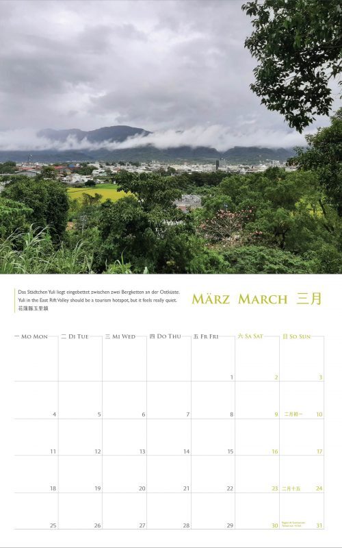 Taiwankalender 2024 - mehr als Postkartenmotive