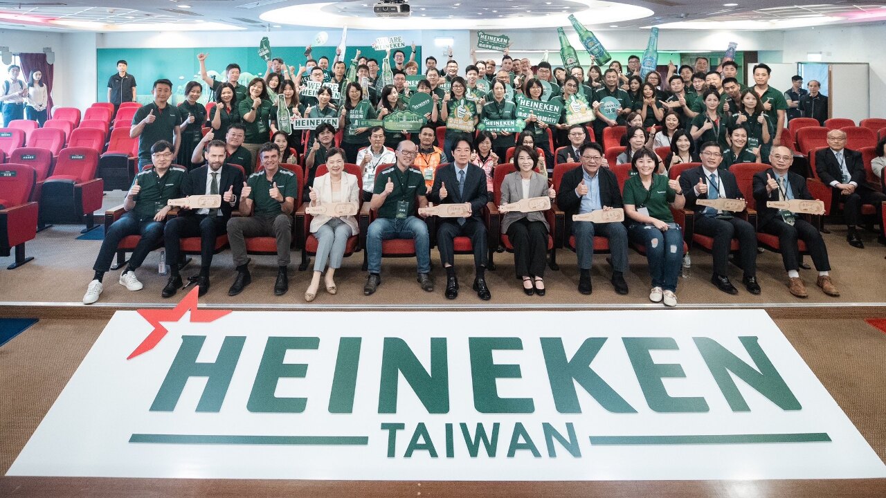 Designierter Präsident bei Heineken-Werk-Eröffnung in Pingtung