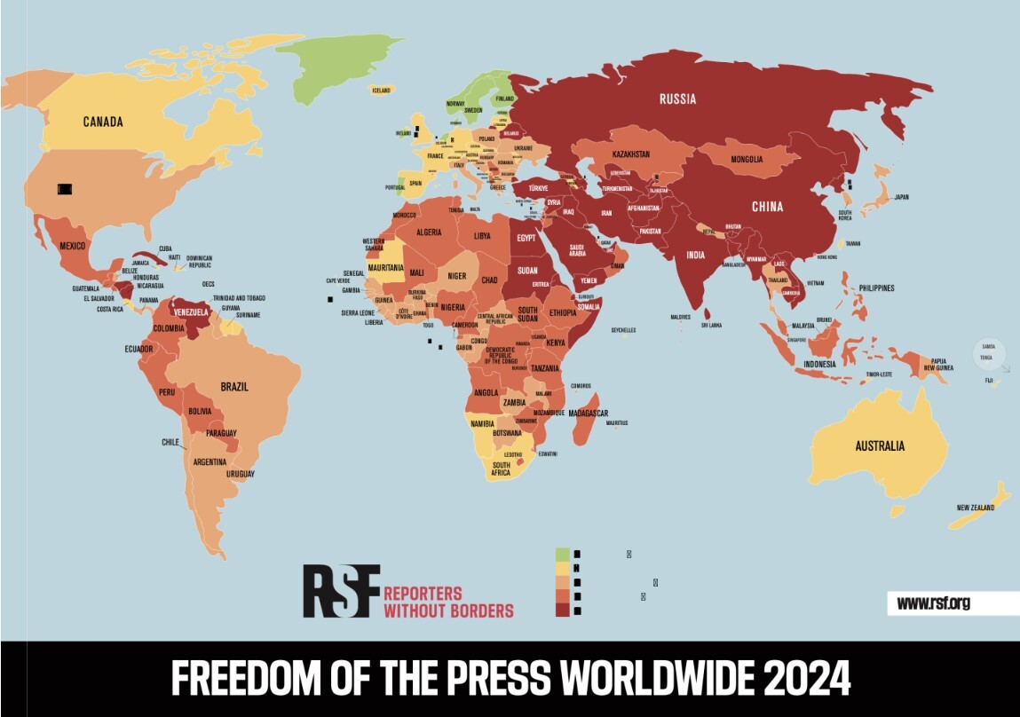 Taiwans Pressefreiheit auf Platz 27 weltweit